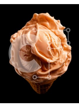 Σετ των 2 Intra Συλλεκτικό Ξύλινο Παζλ Plywood  4mm - Φρεσκοφτιαγμένο παγωτό σε χωνάκι βάφλας με γλάσο σοκολάτας και πασπαλίσματα Σε Ξύλινο Κουτί - Διαστάσεις: 10x10 cm – 25 κομμάτια