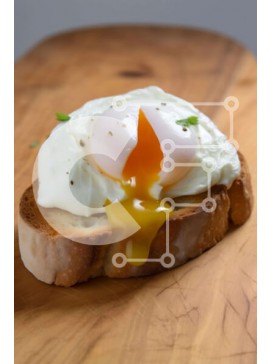 Σετ των 2 Intra Συλλεκτικό Ξύλινο Παζλ Plywood  4mm - Νόστιμο τοστ με φρεσκομαγειρεμένο αυγό Σε Ξύλινο Κουτί - Διαστάσεις: 10x10 cm – 25 κομμάτια