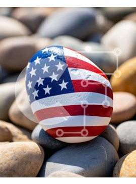 Intra Συλλεκτικό Ξύλινο Παζλ Plywood  4mm - Πατριωτικό αυγό στους βράχους Σε Ξύλινο Κουτί - Διαστάσεις Puzzle: 10x10 cm – 25 κομμάτια