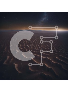 Intra Συλλεκτικό Ξύλινο Παζλ Plywood  4mm - Τοπίο της ερήμου τη νύχτα με τον Γαλαξία Σε Ξύλινο Κουτί - Διαστάσεις: 10x10 cm – 25 κομμάτια