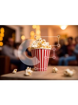 Σετ των 2 Intra Συλλεκτικό Ξύλινο Παζλ Plywood  4mm - Βραδιά ποπ κορν με φίλους ή οικογένεια Σε Ξύλινο Κουτί - Διαστάσεις: 10x10 cm – 25 κομμάτια