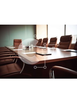 Intra Συλλεκτικό Ξύλινο Παζλ Plywood  4mm - Μοντέρνα αίθουσα συνεδριάσεων με ξύλινο τραπέζι και καρέκλες Σε Ξύλινο Κουτί - Διαστάσεις Puzzle: 10x10 cm – 25 κομμάτια