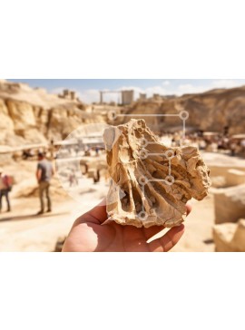 Intra Συλλεκτικό Ξύλινο Παζλ Plywood  4mm - Άτομο που κρατά τεχνούργημα ή απολίθωμα Σε Ξύλινο Κουτί - Διαστάσεις Puzzle: 10x10 cm – 25 κομμάτια