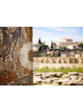 Intra Συλλεκτικό Ξύλινο Παζλ Plywood  4mm - Μωσαϊκό τοίχου με πλακάκια Σε Ξύλινο Κουτί - Διαστάσεις Puzzle: 10x10 cm – 25 κομμάτια