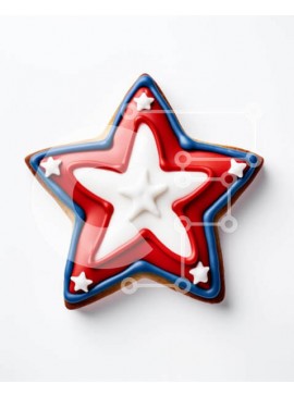 Σετ των 2 Intra Συλλεκτικό Ξύλινο Παζλ Plywood  4mm - Πατριωτικό μπισκότο σε σχήμα αστεριού Σε Ξύλινο Κουτί - Διαστάσεις: 10x10 cm – 25 κομμάτια