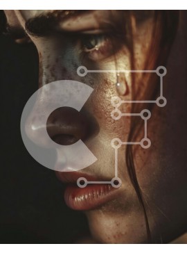 Intra Συλλεκτικό Ξύλινο Παζλ Plywood  4mm - Γυναίκα με καστανοκόκκινα μαλλιά που κλαίει Σε Ξύλινο Κουτί - Διαστάσεις Puzzle: 10x10 cm – 25 κομμάτια