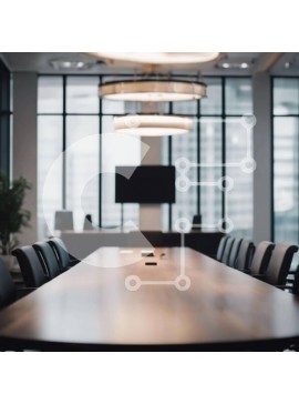 Intra Συλλεκτικό Ξύλινο Παζλ Plywood  4mm - Καλά εξοπλισμένη αίθουσα συνεδριάσεων Σε Ξύλινο Κουτί - Διαστάσεις Puzzle: 10x10 cm – 25 κομμάτια