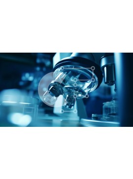 Intra Συλλεκτικό Ξύλινο Παζλ Plywood  4mm - Μικροσκόπιο στο Εργαστήριο Σε Ξύλινο Κουτί - Διαστάσεις Puzzle: 10x10 cm – 25 κομμάτια