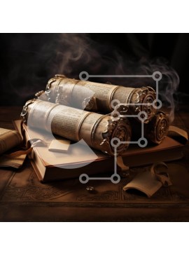 Intra Συλλεκτικό Ξύλινο Παζλ Plywood  4mm - Παλαιά βιβλία και μυστικιστικά χαρτιά Σε Ξύλινο Κουτί - Διαστάσεις Puzzle: 10x10 cm – 25 κομμάτια