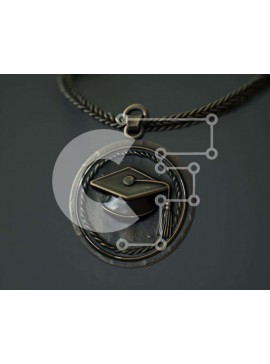 Intra Συλλεκτικό Ξύλινο Παζλ Plywood  4mm - Κρεμαστό καπέλο αποφοίτησης Σε Ξύλινο Κουτί - Διαστάσεις Puzzle: 10x10 cm – 25 κομμάτια