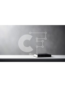 Intra Συλλεκτικό Ξύλινο Παζλ Plywood  4mm - Κλειστό μαύρο βιβλίο σε λευκό τραπέζι Σε Ξύλινο Κουτί - Διαστάσεις Puzzle: 10x10 cm – 25 κομμάτια