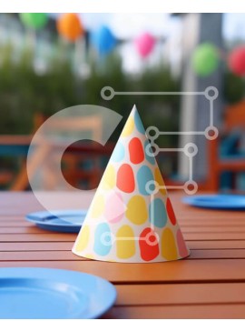 Intra Συλλεκτικό Ξύλινο Παζλ Plywood  4mm - Ρύθμιση πολύχρωμου πάρτι Σε Ξύλινο Κουτί - Διαστάσεις Puzzle: 10x10 cm – 25 κομμάτια