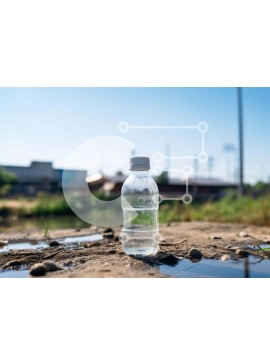 Intra Συλλεκτικό Ξύλινο Παζλ Plywood  4mm - Άδειο μπουκάλι νερού στη λακκούβα Σε Ξύλινο Κουτί - Διαστάσεις: 10x10 cm – 25 κομμάτια