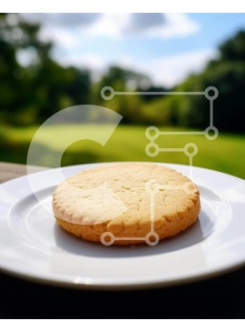 Σετ των 2 Intra Συλλεκτικό Ξύλινο Παζλ Plywood  4mm - Λευκό μπισκότο σε υπαίθριο πιάτο Σε Ξύλινο Κουτί - Διαστάσεις: 10x10 cm – 25 κομμάτια