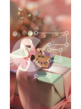 Intra Συλλεκτικό Ξύλινο Παζλ Plywood  4mm - Κομψό δώρο με ετικέτα "With Love". Σε Ξύλινο Κουτί - Διαστάσεις Puzzle: 10x10 cm – 25 κομμάτια