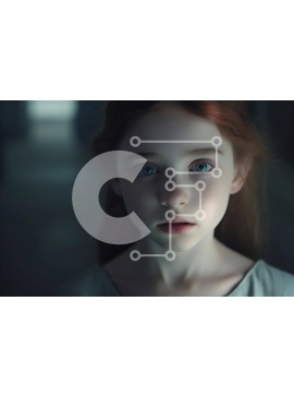 Intra Συλλεκτικό Ξύλινο Παζλ Plywood  4mm - Πορτρέτο ενός νεαρού κοριτσιού Σε Ξύλινο Κουτί - Διαστάσεις Puzzle: 10x10 cm – 25 κομμάτια