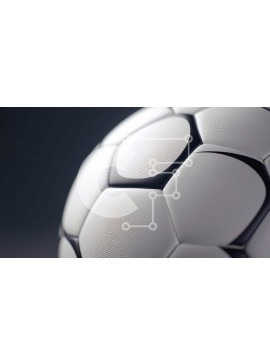 Intra Συλλεκτικό Ξύλινο Παζλ Plywood  4mm - Κοντινό πλάνο της λευκής μπάλας ποδοσφαίρου Σε Ξύλινο Κουτί - Διαστάσεις Puzzle: 10x10 cm – 25 κομμάτια