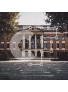 Intra Συλλεκτικό Ξύλινο Παζλ Plywood  4mm - Τούβλο κτίριο με στήλες και ρολόι Σε Ξύλινο Κουτί - Διαστάσεις Puzzle: 10x10 cm – 25 κομμάτια