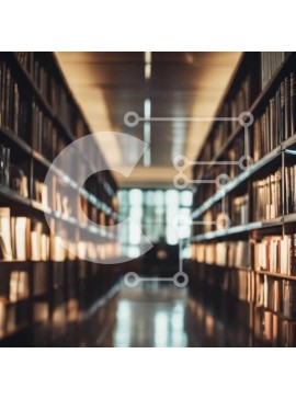 Intra Συλλεκτικό Ξύλινο Παζλ Plywood  4mm - Ευρύχωρη βιβλιοθήκη με σειρές βιβλίων Σε Ξύλινο Κουτί - Διαστάσεις Puzzle: 10x10 cm – 25 κομμάτια