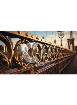 Intra Συλλεκτικό Ξύλινο Παζλ Plywood  4mm - Γέφυρα με διακοσμητικό κιγκλίδωμα και φώτα Σε Ξύλινο Κουτί - Διαστάσεις Puzzle: 10x10 cm – 25 κομμάτια