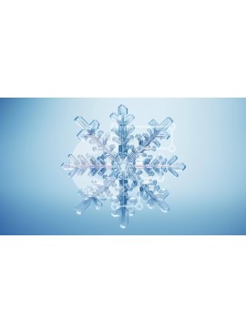 Intra Συλλεκτικό Ξύλινο Παζλ Plywood  4mm - Floating Glass Snowflake Σε Ξύλινο Κουτί - Διαστάσεις: 10x10 cm – 25 κομμάτια