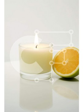 Σετ των 2 Intra Συλλεκτικό Ξύλινο Παζλ Plywood  4mm - Φωτογραφία με κεριά και πορτοκάλι νεκρή φύση Σε Ξύλινο Κουτί - Διαστάσεις: 10x10 cm – 25 κομμάτια