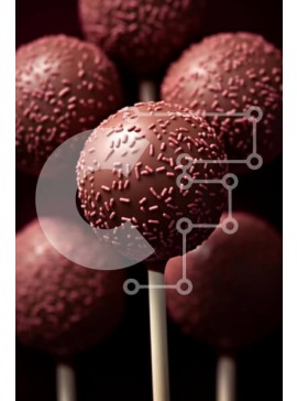 Σετ των 2 Intra Συλλεκτικό Ξύλινο Παζλ Plywood  4mm - Ποικιλία κέικ σοκολάτας με ψεκασμούς Σε Ξύλινο Κουτί - Διαστάσεις: 10x10 cm – 25 κομμάτια