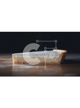 Σετ των 2 Intra Συλλεκτικό Ξύλινο Παζλ Plywood  4mm - Φέτα πίτας σε ξύλινο τραπέζι Σε Ξύλινο Κουτί - Διαστάσεις: 10x10 cm – 25 κομμάτια
