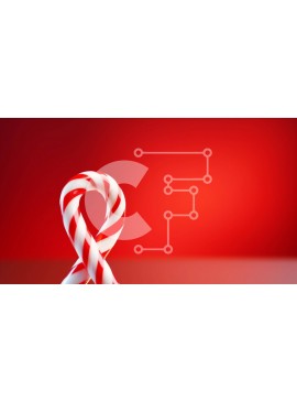 Intra Συλλεκτικό Ξύλινο Παζλ Plywood  4mm - Κόκκινο και λευκό ζαχαροκάλαμο σε ένα τραπέζι Σε Ξύλινο Κουτί - Διαστάσεις Puzzle: 10x10 cm – 25 κομμάτια