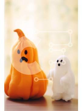 Intra Συλλεκτικό Ξύλινο Παζλ Plywood  4mm - Γεμιστές κολοκύθες σε ξύλινο τραπέζι Σε Ξύλινο Κουτί - Διαστάσεις Puzzle: 10x10 cm – 25 κομμάτια