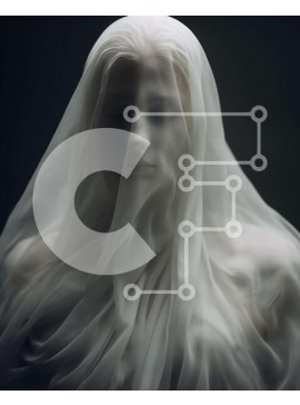 Intra Συλλεκτικό Ξύλινο Παζλ Plywood  4mm - Γυναίκα καλυμμένη στα λευκά, που ξεκουράζεται ή κοιμάται Σε Ξύλινο Κουτί - Διαστάσεις Puzzle: 10x10 cm – 25 κομμάτια