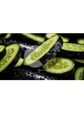 Σετ των 2 Intra Συλλεκτικό Ξύλινο Παζλ Plywood  4mm - Σωρός από φρεσκοκομμένα αγγούρια Σε Ξύλινο Κουτί - Διαστάσεις: 10x10 cm – 25 κομμάτια