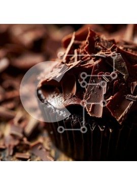 Σετ των 2 Intra Συλλεκτικό Ξύλινο Παζλ Plywood  4mm - Νόστιμο cupcake σοκολάτας σε ξύλινο τραπέζι Σε Ξύλινο Κουτί - Διαστάσεις: 10x10 cm – 25 κομμάτια