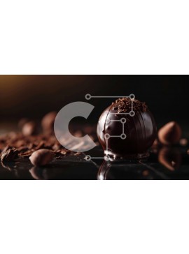 Σετ των 2 Intra Συλλεκτικό Ξύλινο Παζλ Plywood  4mm - Σοκολατένιο αυγό με τρίμματα σοκολάτας και αμύγδαλα Σε Ξύλινο Κουτί - Διαστάσεις: 10x10 cm – 25 κομμάτια