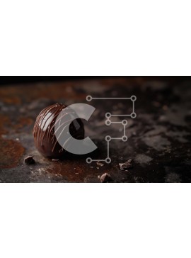 Σετ των 2 Intra Συλλεκτικό Ξύλινο Παζλ Plywood  4mm - Σοκολατένιο αυγό με γλάσο στο τραπέζι Σε Ξύλινο Κουτί - Διαστάσεις: 10x10 cm – 25 κομμάτια