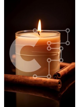 Intra Συλλεκτικό Ξύλινο Παζλ Plywood  4mm - Κερί αρωματοθεραπείας με ξυλάκια κανέλας Σε Ξύλινο Κουτί - Διαστάσεις Puzzle: 10x10 cm – 25 κομμάτια