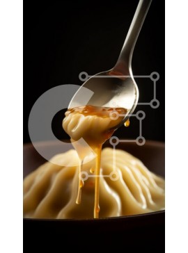 Intra Συλλεκτικό Ξύλινο Παζλ Plywood  4mm - Κουτάλι που στάζει με μέλι ή σάλτσα καραμέλας Σε Ξύλινο Κουτί - Διαστάσεις: 10x10 cm – 25 κομμάτια