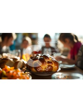 Σετ των 2 Intra Συλλεκτικό Ξύλινο Παζλ Plywood  4mm - Τραπεζαρία με ποικιλία φαγητών και ποτών Σε Ξύλινο Κουτί - Διαστάσεις: 10x10 cm – 25 κομμάτια