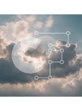 Intra Συλλεκτικό Ξύλινο Παζλ Plywood  4mm - Αεροφωτογραφία ενός αεροπλάνου με τα σύννεφα Σε Ξύλινο Κουτί - Διαστάσεις Puzzle: 10x10 cm – 25 κομμάτια