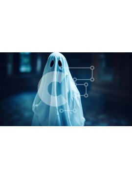 Intra Συλλεκτικό Ξύλινο Παζλ Plywood  4mm - Φάντασμα που στέκεται σε ένα σκοτεινό δωμάτιο Σε Ξύλινο Κουτί - Διαστάσεις Puzzle: 10x10 cm – 25 κομμάτια