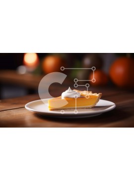 Σετ των 2 Intra Συλλεκτικό Ξύλινο Παζλ Plywood  4mm - Φέτα κολοκυθόπιτα με σαντιγί σε λευκό πιάτο Σε Ξύλινο Κουτί - Διαστάσεις: 10x10 cm – 25 κομμάτια