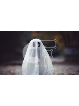 Intra Συλλεκτικό Ξύλινο Παζλ Plywood  4mm - Μυστηριώδες φάντασμα με κρυμμένο πρόσωπο μπροστά από φύλλα Σε Ξύλινο Κουτί - Διαστάσεις Puzzle: 10x10 cm – 25 κομμάτια