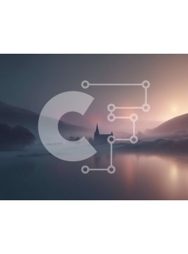 Intra Συλλεκτικό Ξύλινο Παζλ Plywood  4mm - Ομιχλώδες τοπίο με απομονωμένη εκκλησία Σε Ξύλινο Κουτί - Διαστάσεις: 10x10 cm – 25 κομμάτια