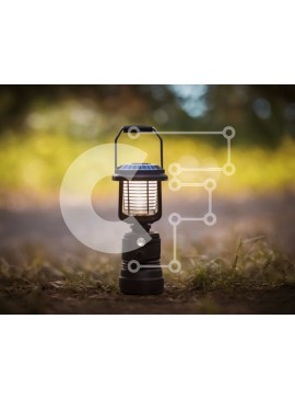 Intra Συλλεκτικό Ξύλινο Παζλ Plywood  4mm - Φανάρι με ηλιακή ενέργεια για υπαίθριες δραστηριότητες Σε Ξύλινο Κουτί - Διαστάσεις Puzzle: 10x10 cm – 25 κομμάτια