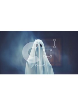 Intra Συλλεκτικό Ξύλινο Παζλ Plywood  4mm - Φάντασμα που στέκεται μπροστά από ένα άδειο δωμάτιο Σε Ξύλινο Κουτί - Διαστάσεις Puzzle: 10x10 cm – 25 κομμάτια