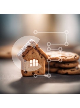 Σετ των 2 Intra Συλλεκτικό Ξύλινο Παζλ Plywood  4mm - Διακόσμηση μπισκότων σε σχήμα σπιτιού για την εορταστική περίοδο Σε Ξύλινο Κουτί - Διαστάσεις: 10x10 cm – 25 κομμάτια