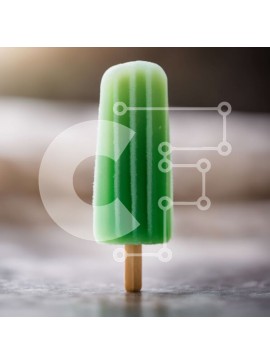 Σετ των 2 Intra Συλλεκτικό Ξύλινο Παζλ Plywood  4mm - Πράσινο Popsicle σε ένα ξύλινο ραβδί Σε Ξύλινο Κουτί - Διαστάσεις: 10x10 cm – 25 κομμάτια