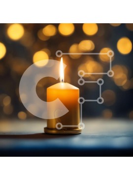 Intra Συλλεκτικό Ξύλινο Παζλ Plywood  4mm - Μονό αναμμένο κερί για ζεστασιά και άνεση Σε Ξύλινο Κουτί - Διαστάσεις Puzzle: 10x10 cm – 25 κομμάτια