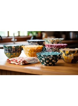 Intra Συλλεκτικό Ξύλινο Παζλ Plywood  4mm - Πολύχρωμα χάρτινα ποτήρια στον πάγκο της κουζίνας Σε Ξύλινο Κουτί - Διαστάσεις Puzzle: 10x10 cm – 25 κομμάτια