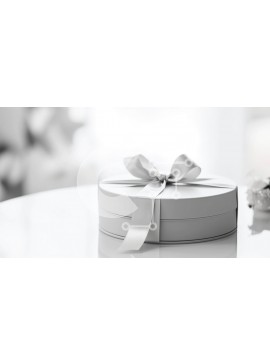 Intra Συλλεκτικό Ξύλινο Παζλ Plywood  4mm - Λευκό κουτί δώρου με κομψή κορδέλα στο τραπέζι Σε Ξύλινο Κουτί - Διαστάσεις Puzzle: 10x10 cm – 25 κομμάτια